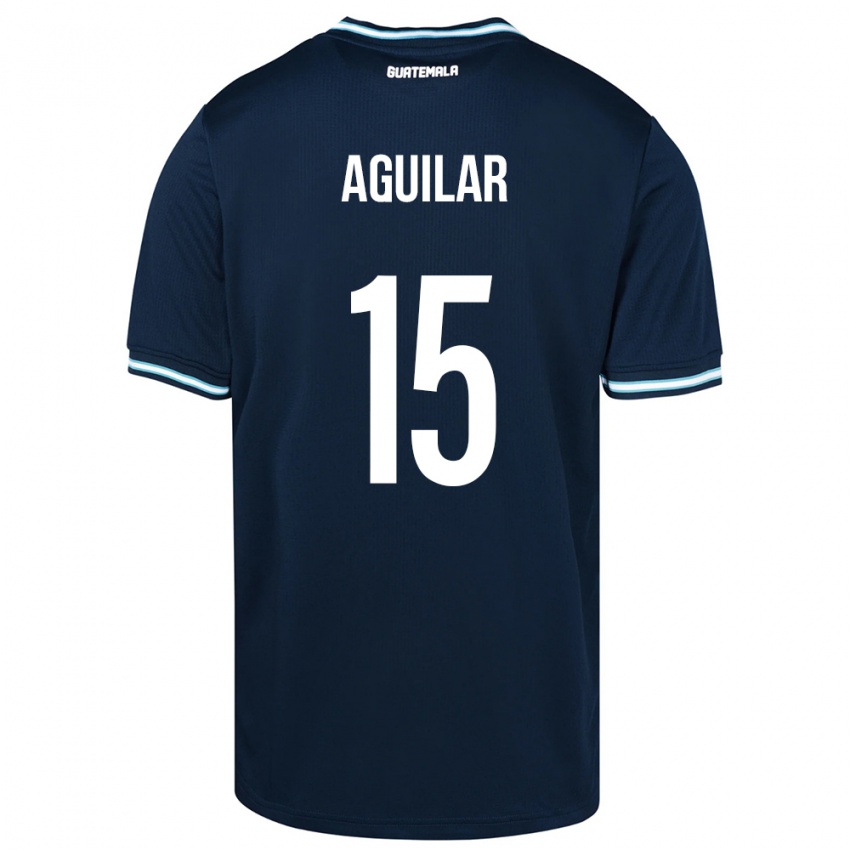 Kinderen Guatemala Carlos Aguilar #15 Blauw Uitshirt Uittenue 24-26 T-Shirt