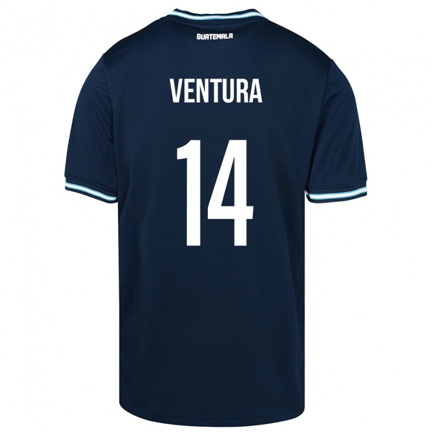 Kinderen Guatemala Madelyn Ventura #14 Blauw Uitshirt Uittenue 24-26 T-Shirt
