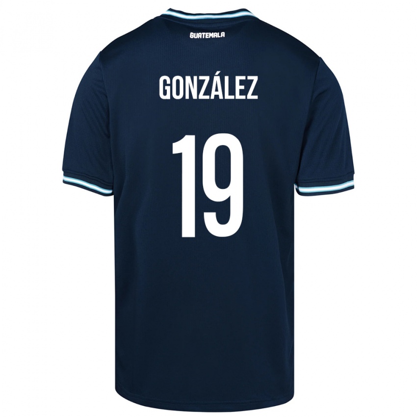 Kinderen Guatemala Karen González #19 Blauw Uitshirt Uittenue 24-26 T-Shirt