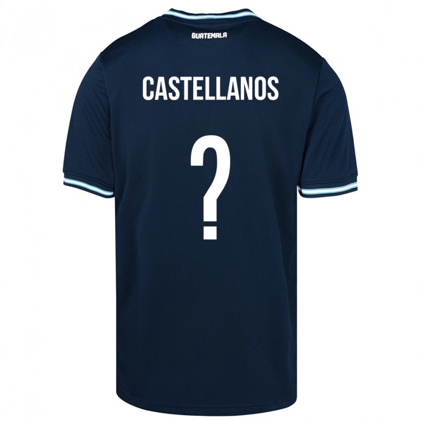 Kinderen Guatemala Jezmin Castellanos #0 Blauw Uitshirt Uittenue 24-26 T-Shirt