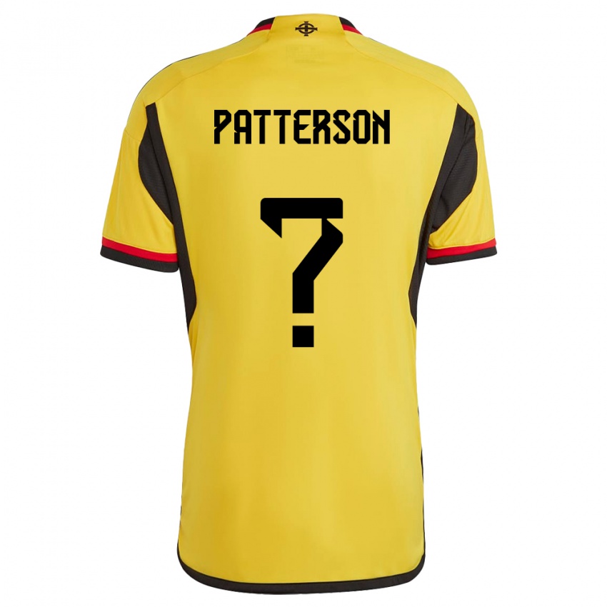 Kinderen Noord-Ierland Jack Patterson #0 Wit Uitshirt Uittenue 24-26 T-Shirt