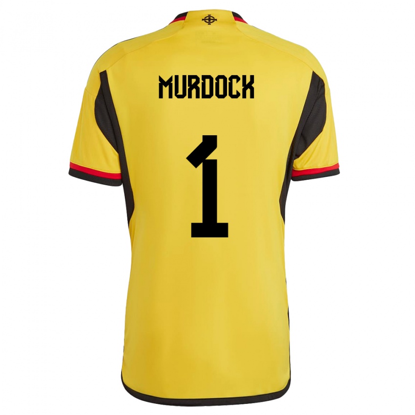 Kinderen Noord-Ierland Will Murdock #1 Wit Uitshirt Uittenue 24-26 T-Shirt