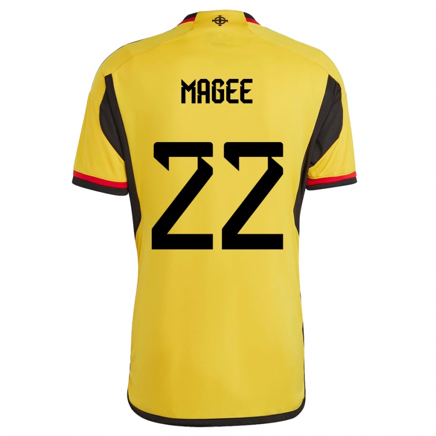 Kinderen Noord-Ierland Abbie Magee #22 Wit Uitshirt Uittenue 24-26 T-Shirt