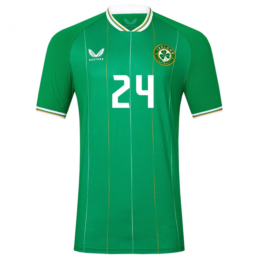 Heren Ierland Sean Roughan #24 Groente Thuisshirt Thuistenue 24-26 T-Shirt