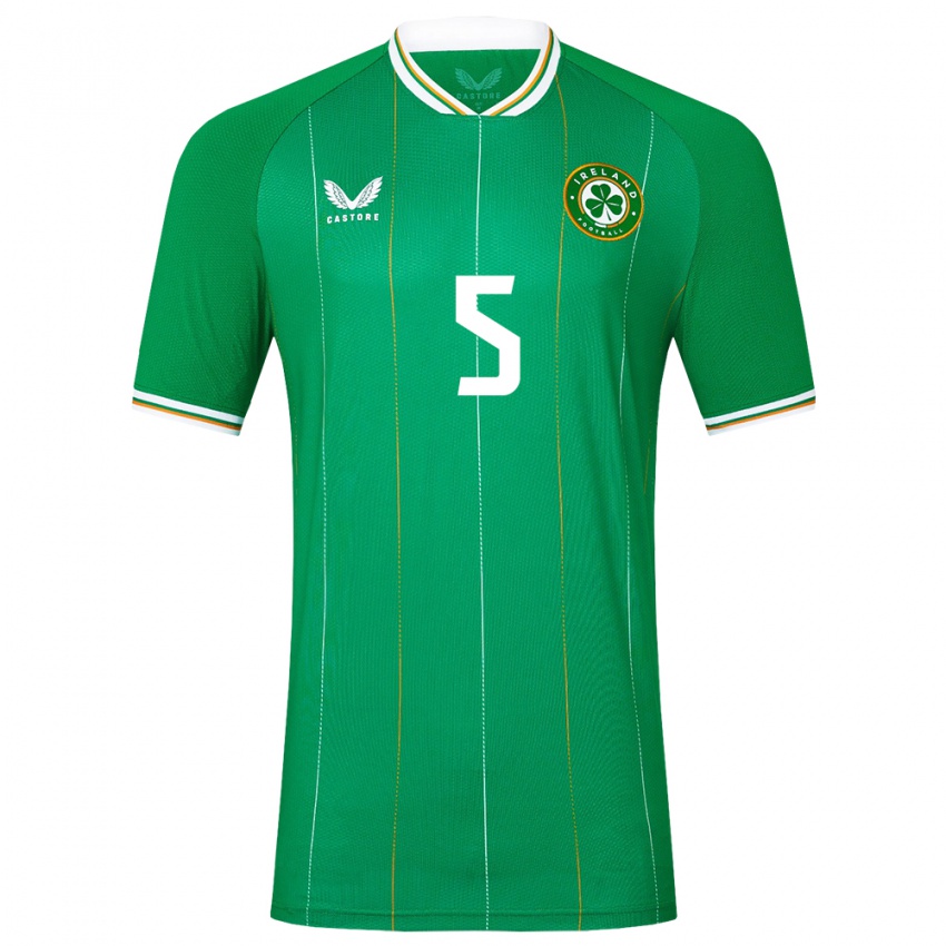 Heren Ierland Sean Mchale #5 Groente Thuisshirt Thuistenue 24-26 T-Shirt