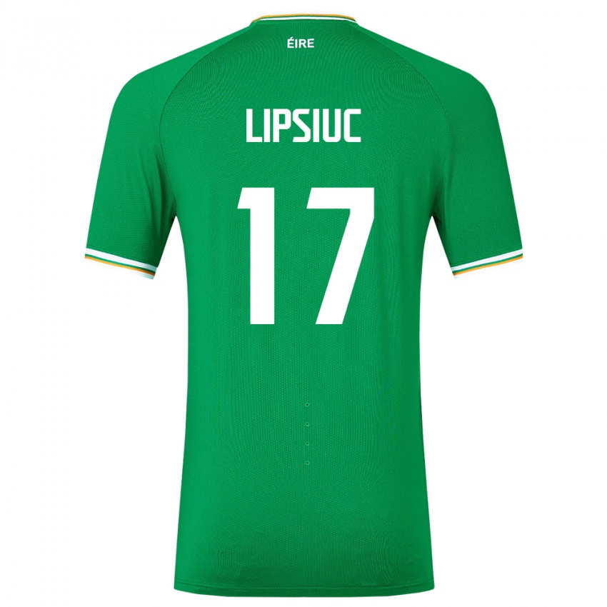 Heren Ierland Darius Lipsiuc #17 Groente Thuisshirt Thuistenue 24-26 T-Shirt