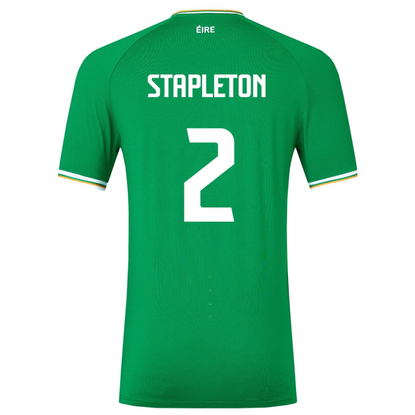 Heren Ierland Jessie Stapleton #2 Groente Thuisshirt Thuistenue 24-26 T-Shirt