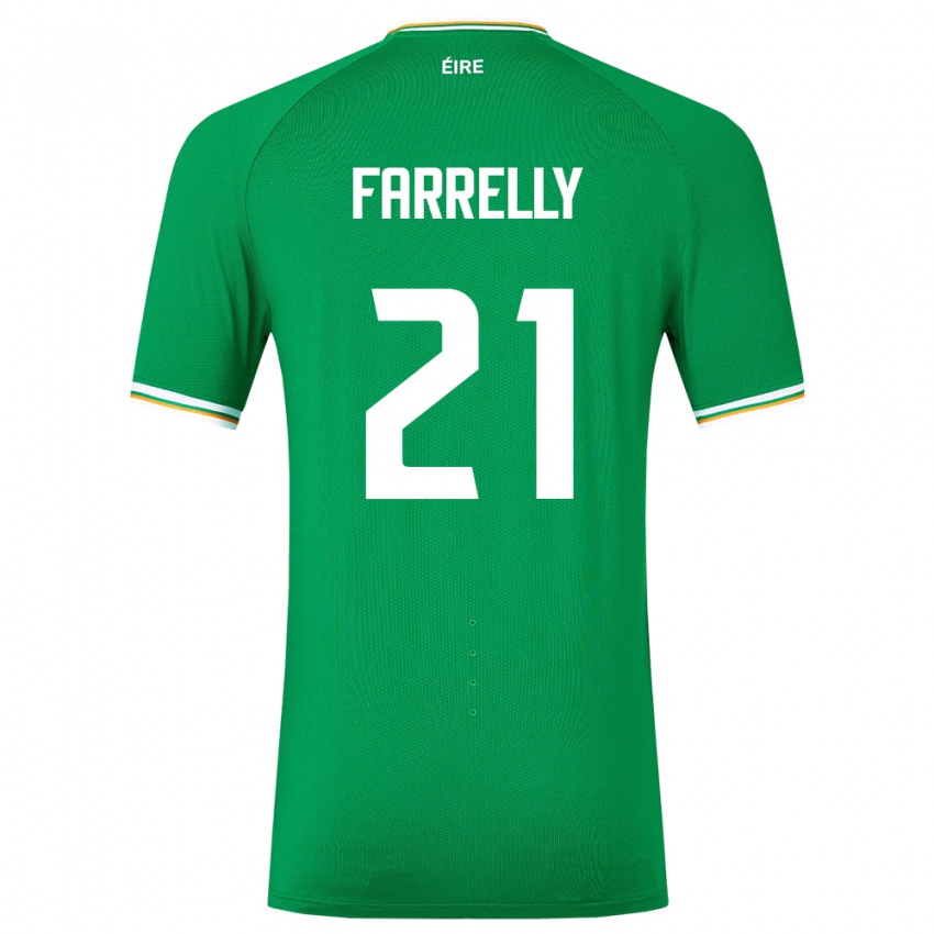 Heren Ierland Sinead Farrelly #21 Groente Thuisshirt Thuistenue 24-26 T-Shirt