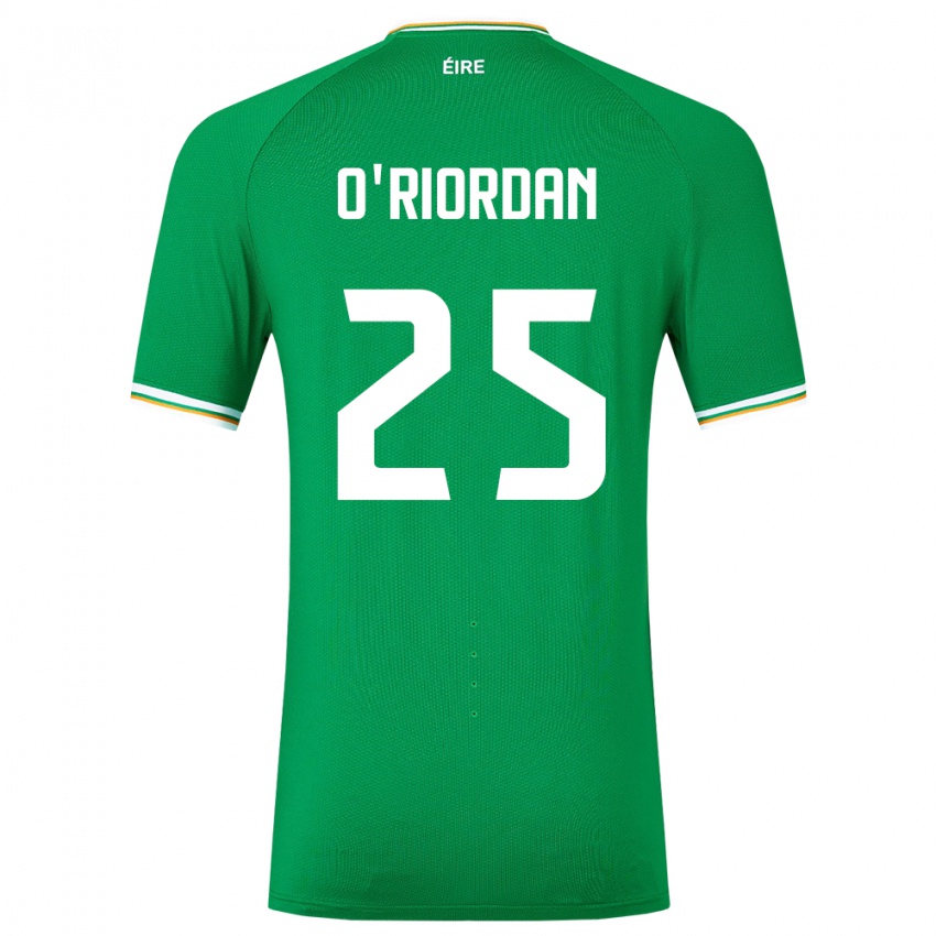 Heren Ierland Claire O'riordan #25 Groente Thuisshirt Thuistenue 24-26 T-Shirt