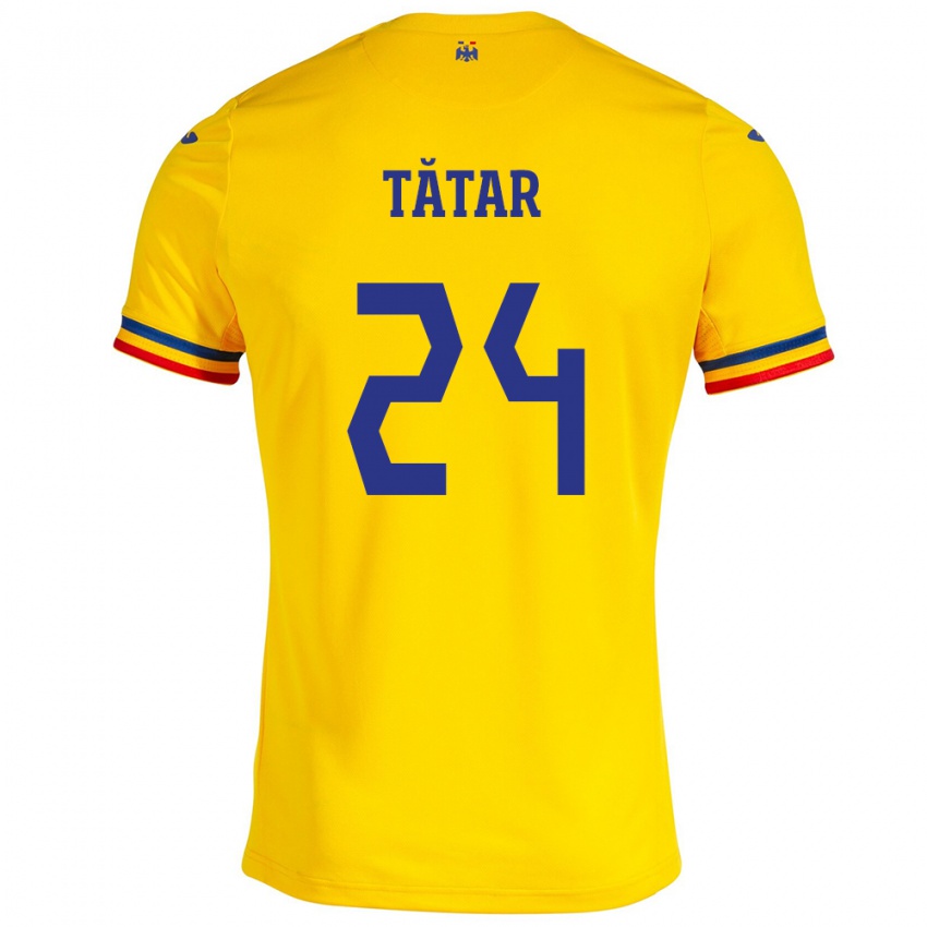 Heren Roemenië Mădălina Tătar #24 Geel Thuisshirt Thuistenue 24-26 T-Shirt