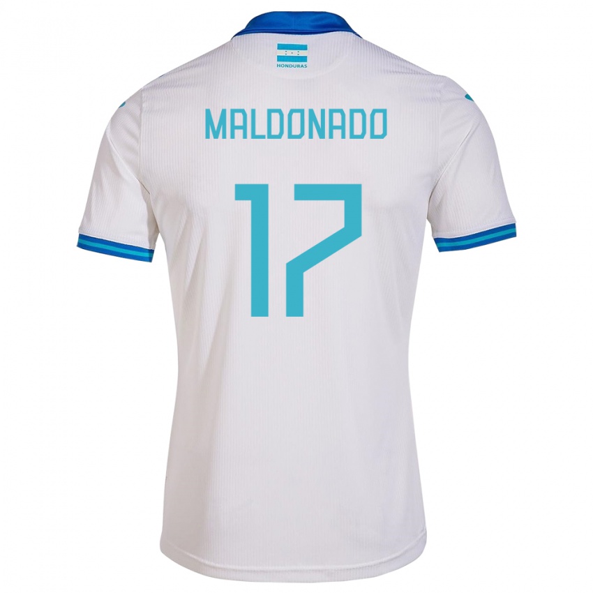 Heren Honduras Axel Maldonado #17 Wit Thuisshirt Thuistenue 24-26 T-Shirt