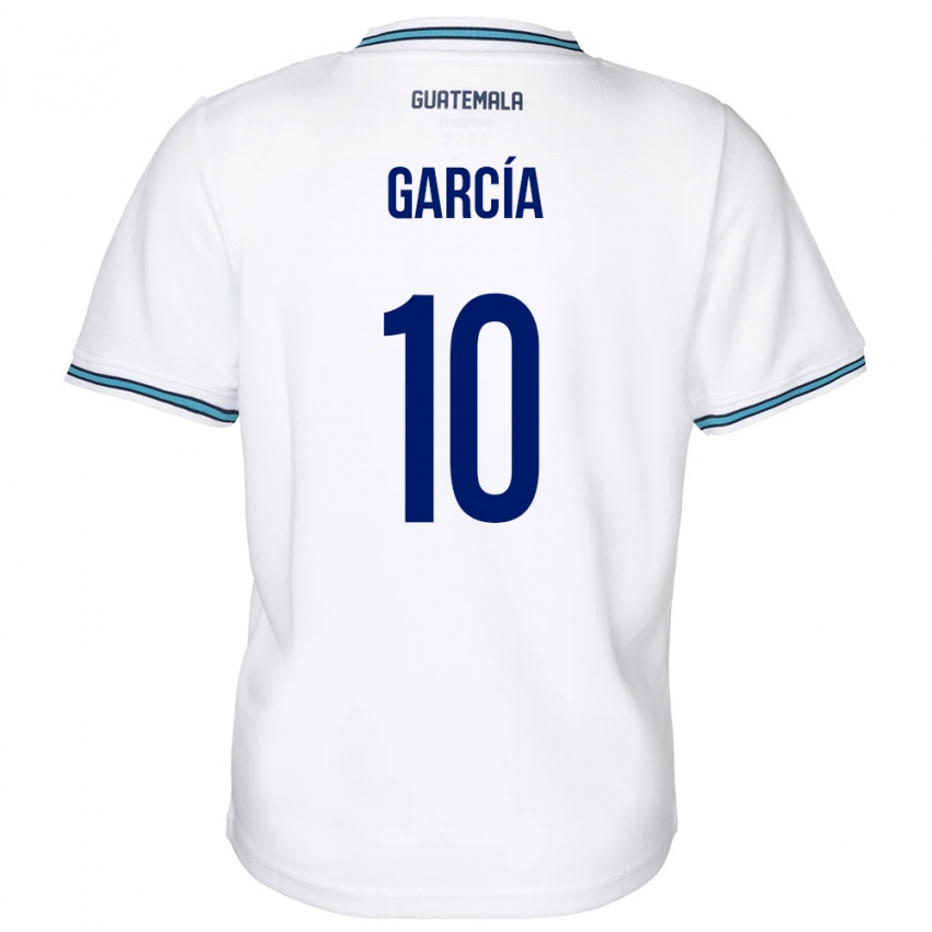 Heren Guatemala Gabriel García #10 Wit Thuisshirt Thuistenue 24-26 T-Shirt