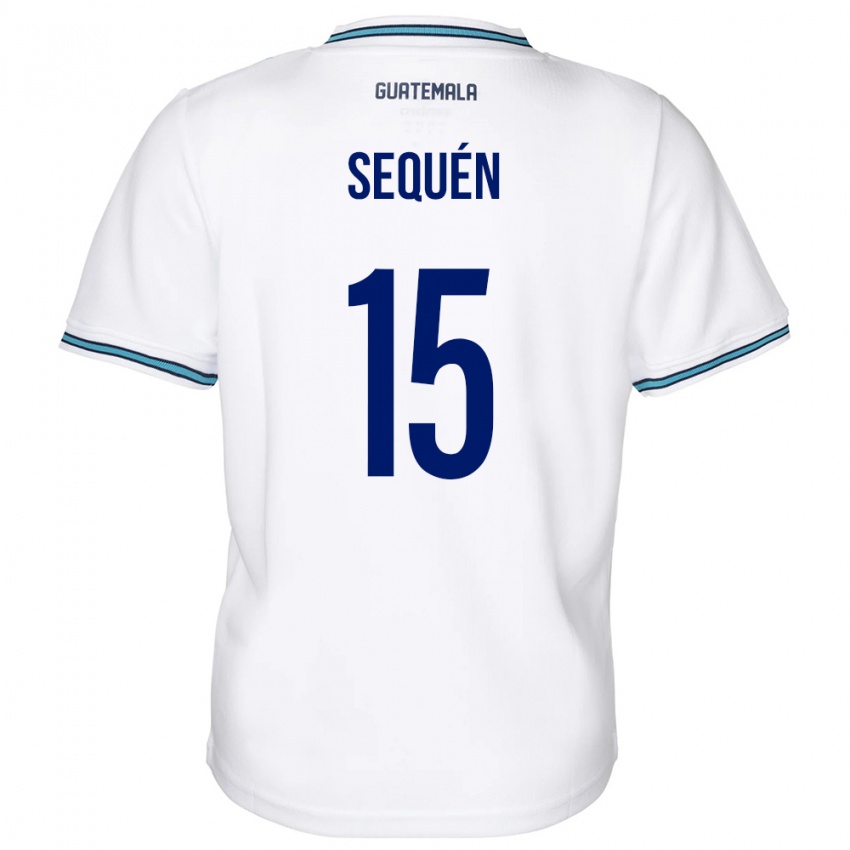 Heren Guatemala Marlon Sequén #15 Wit Thuisshirt Thuistenue 24-26 T-Shirt