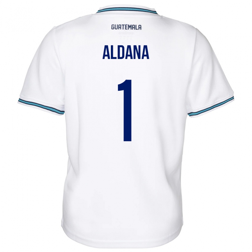 Heren Guatemala David Aldana #1 Wit Thuisshirt Thuistenue 24-26 T-Shirt