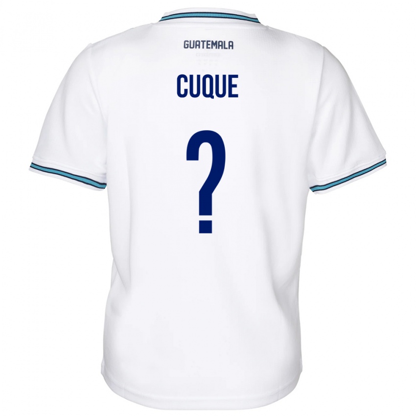 Heren Guatemala Diego Cuque #0 Wit Thuisshirt Thuistenue 24-26 T-Shirt