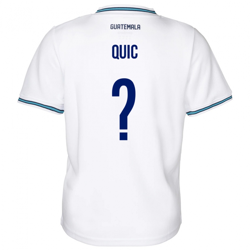 Heren Guatemala Matthew Quic #0 Wit Thuisshirt Thuistenue 24-26 T-Shirt