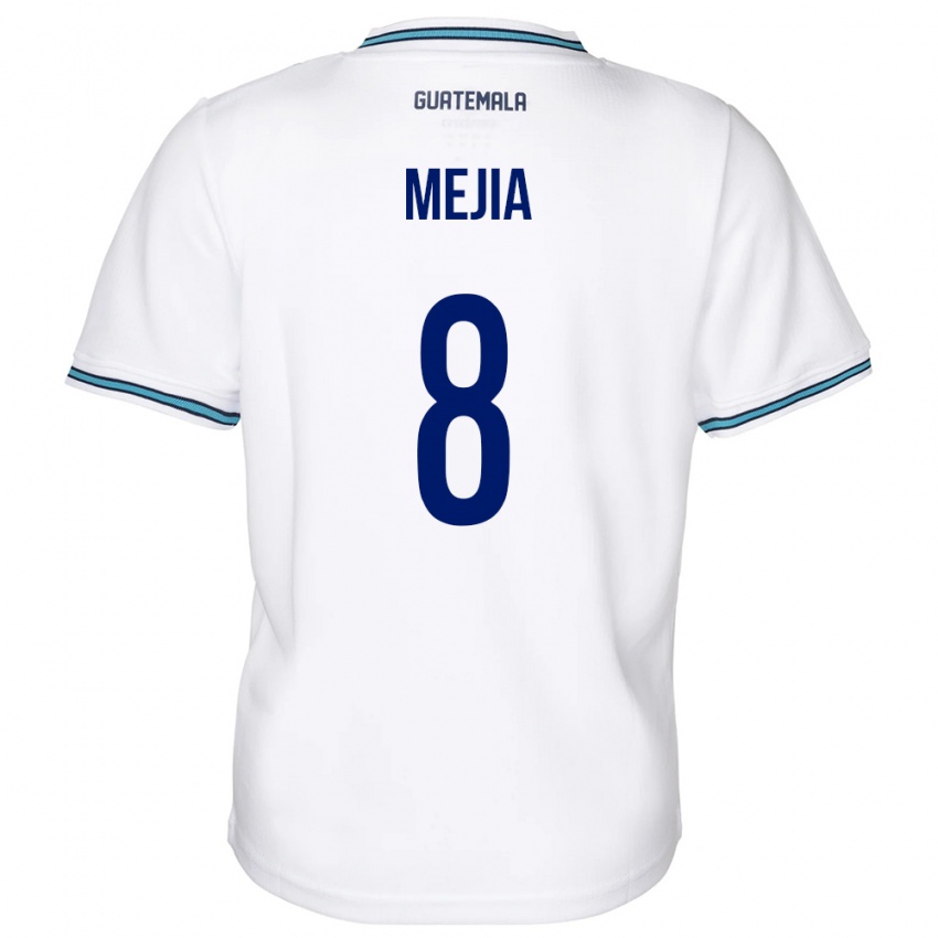 Heren Guatemala Robert Mejia #8 Wit Thuisshirt Thuistenue 24-26 T-Shirt