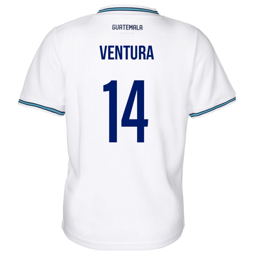 Heren Guatemala Madelyn Ventura #14 Wit Thuisshirt Thuistenue 24-26 T-Shirt