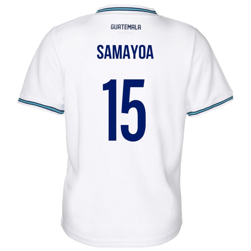 Heren Guatemala Giselle Samayoa #15 Wit Thuisshirt Thuistenue 24-26 T-Shirt