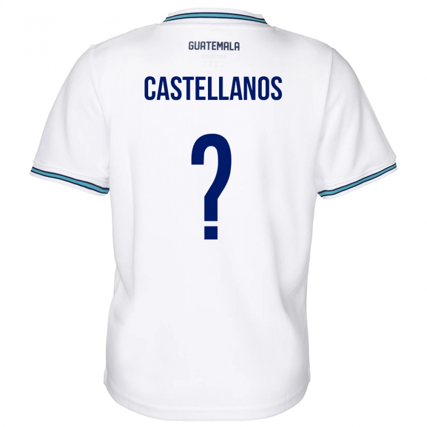 Heren Guatemala Jezmin Castellanos #0 Wit Thuisshirt Thuistenue 24-26 T-Shirt