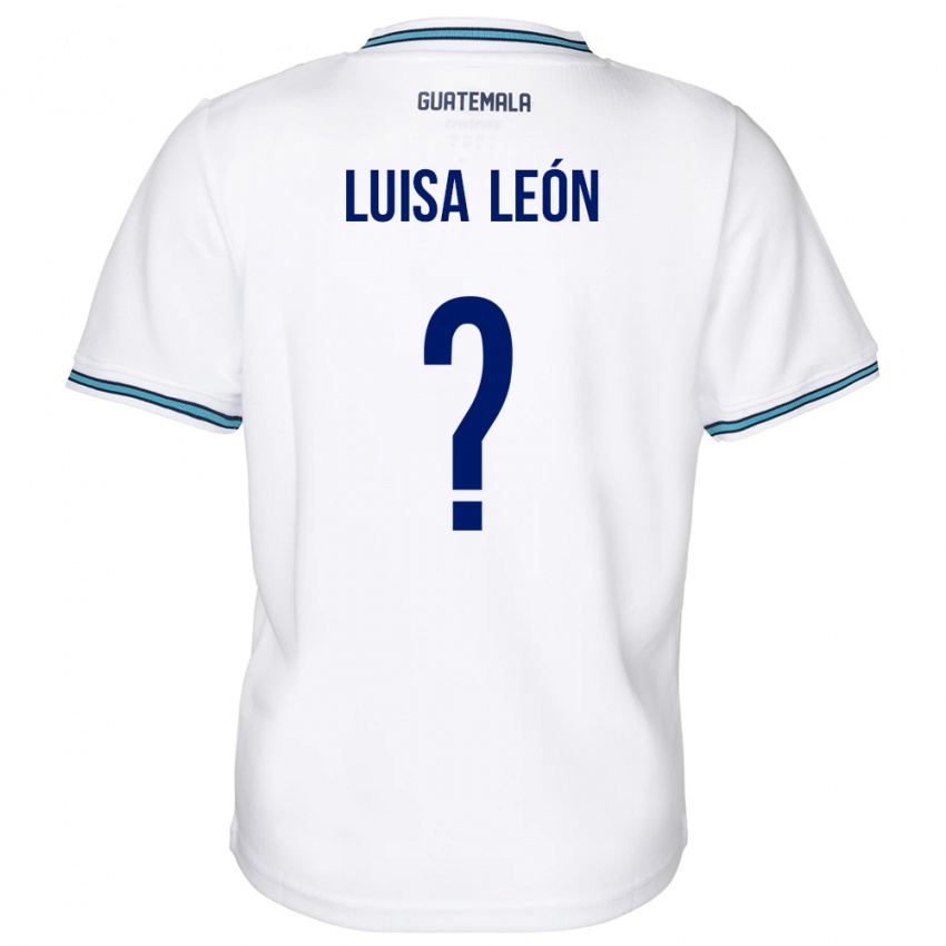 Heren Guatemala Luisa León #0 Wit Thuisshirt Thuistenue 24-26 T-Shirt