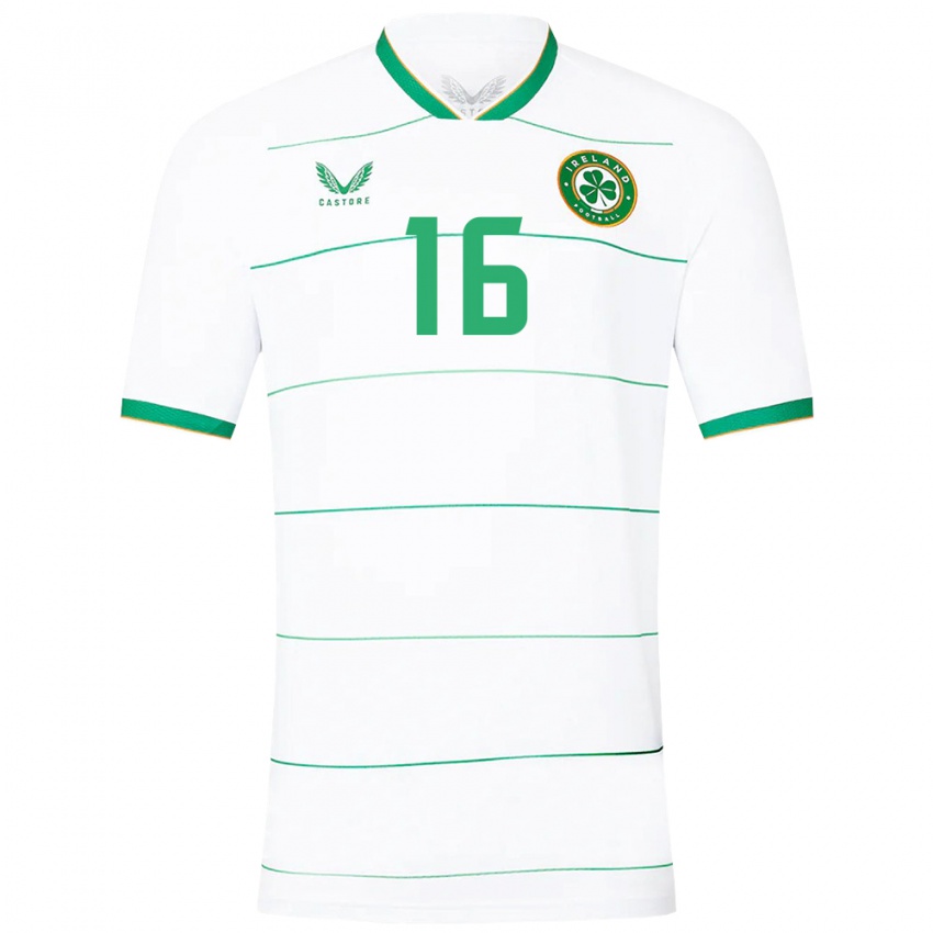 Heren Ierland Caoimhín Kelleher #16 Wit Uitshirt Uittenue 24-26 T-Shirt