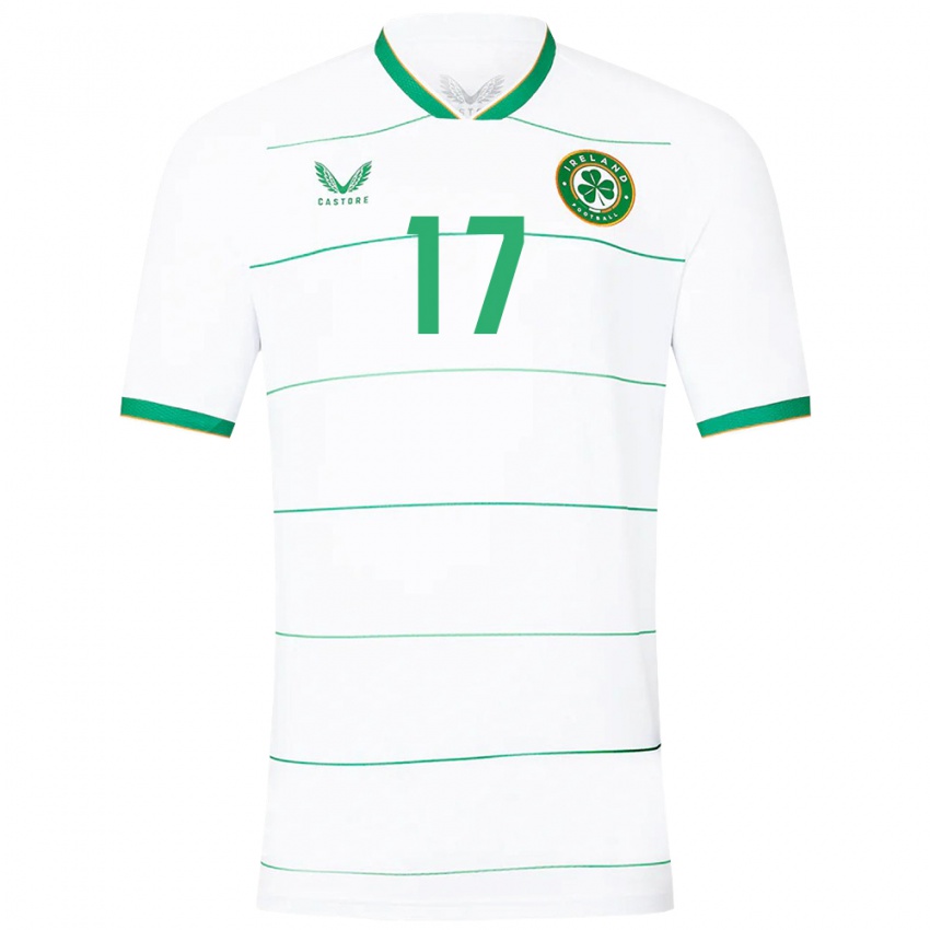 Heren Ierland Darius Lipsiuc #17 Wit Uitshirt Uittenue 24-26 T-Shirt