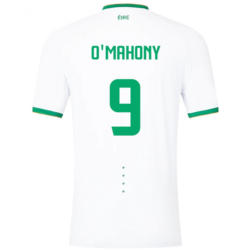 Heren Ierland Mark O'mahony #9 Wit Uitshirt Uittenue 24-26 T-Shirt