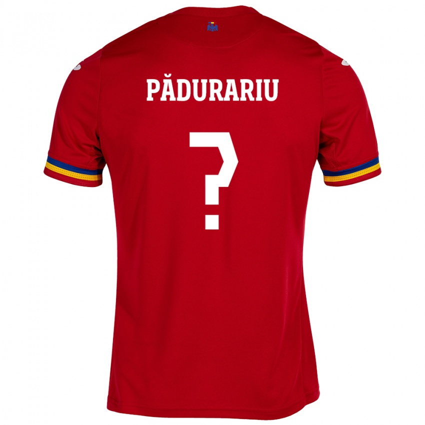 Heren Roemenië Ricardo Pădurariu #0 Rood Uitshirt Uittenue 24-26 T-Shirt