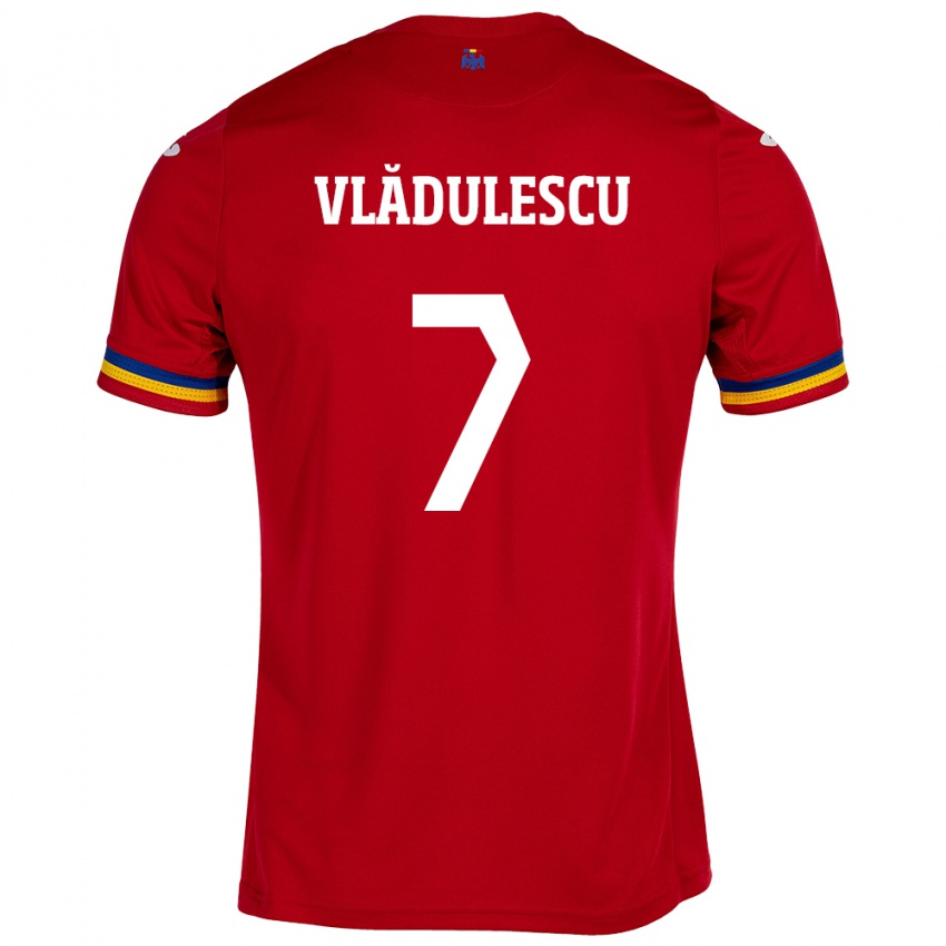 Heren Roemenië Ana Maria Vlădulescu #7 Rood Uitshirt Uittenue 24-26 T-Shirt