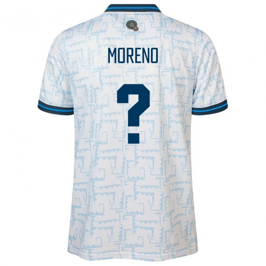 Heren El Salvador Amando Moreno #0 Wit Uitshirt Uittenue 24-26 T-Shirt