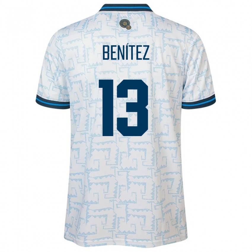 Heren El Salvador Tereso Benítez #13 Wit Uitshirt Uittenue 24-26 T-Shirt