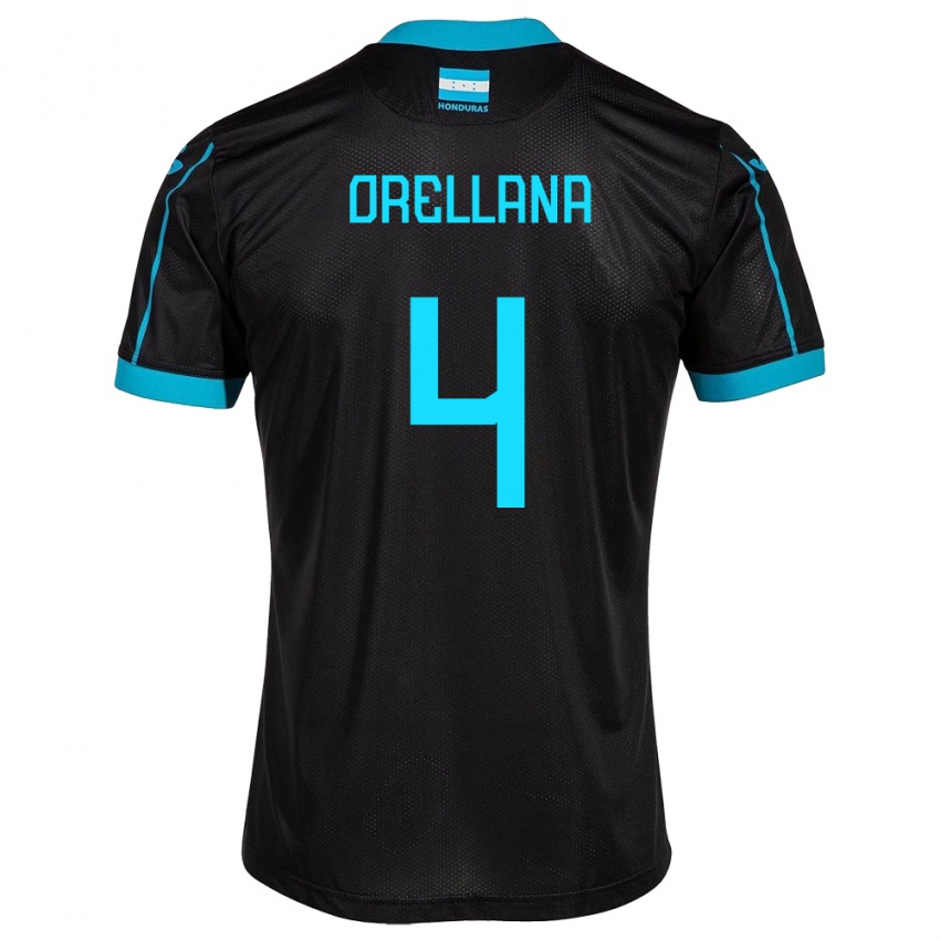 Heren Honduras André Orellana #4 Zwart Uitshirt Uittenue 24-26 T-Shirt