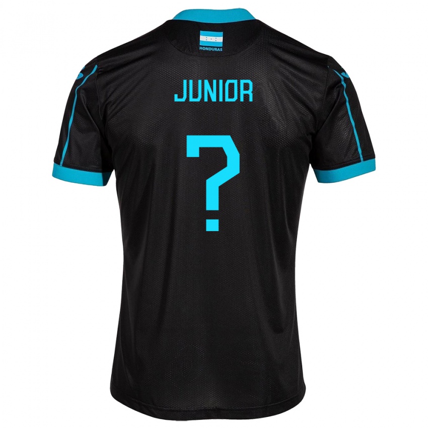 Heren Honduras Junior Mejía #0 Zwart Uitshirt Uittenue 24-26 T-Shirt