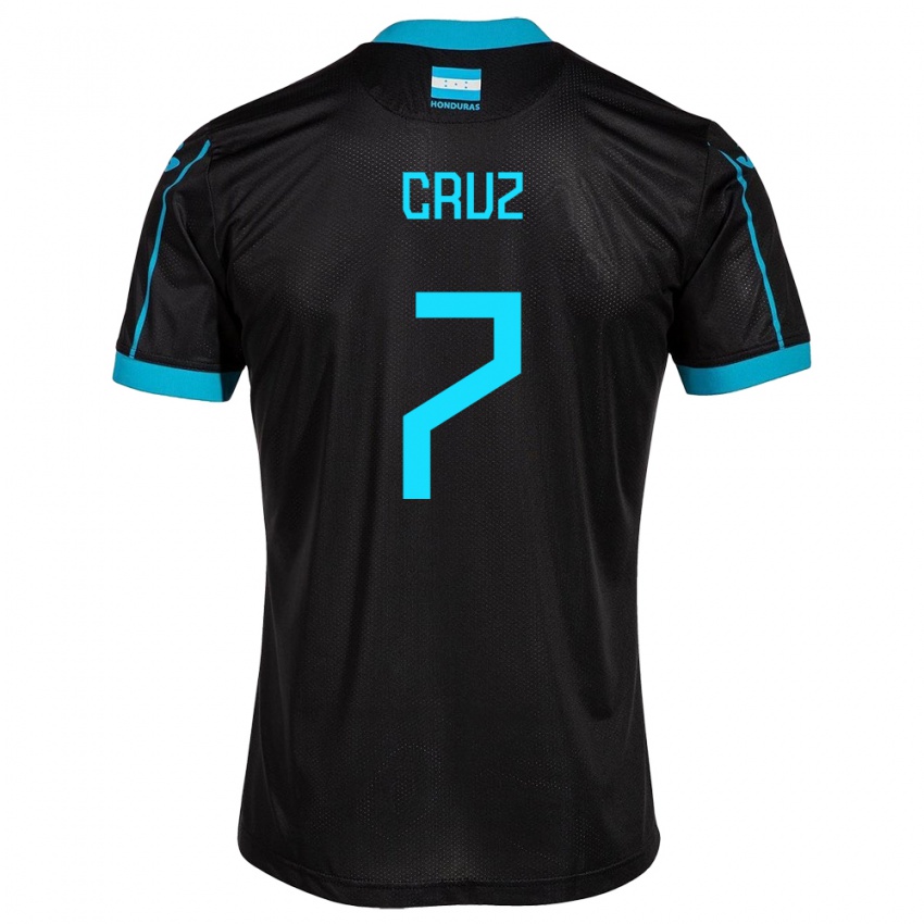 Heren Honduras Nixon Cruz #7 Zwart Uitshirt Uittenue 24-26 T-Shirt