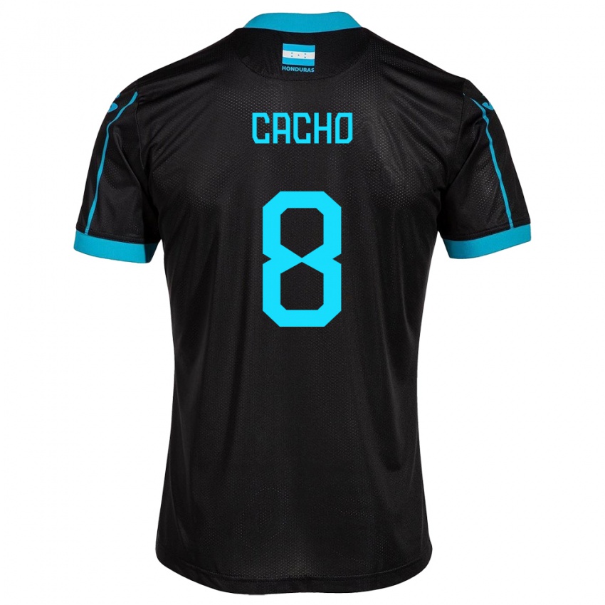 Heren Honduras Daylor Cacho #8 Zwart Uitshirt Uittenue 24-26 T-Shirt