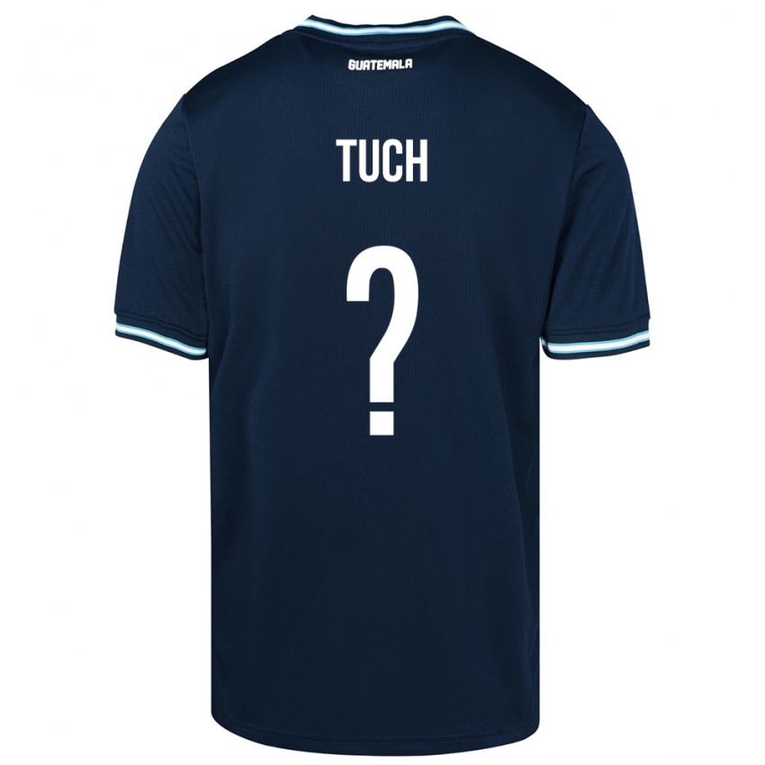 Heren Guatemala Lorenzo Tuch #0 Blauw Uitshirt Uittenue 24-26 T-Shirt