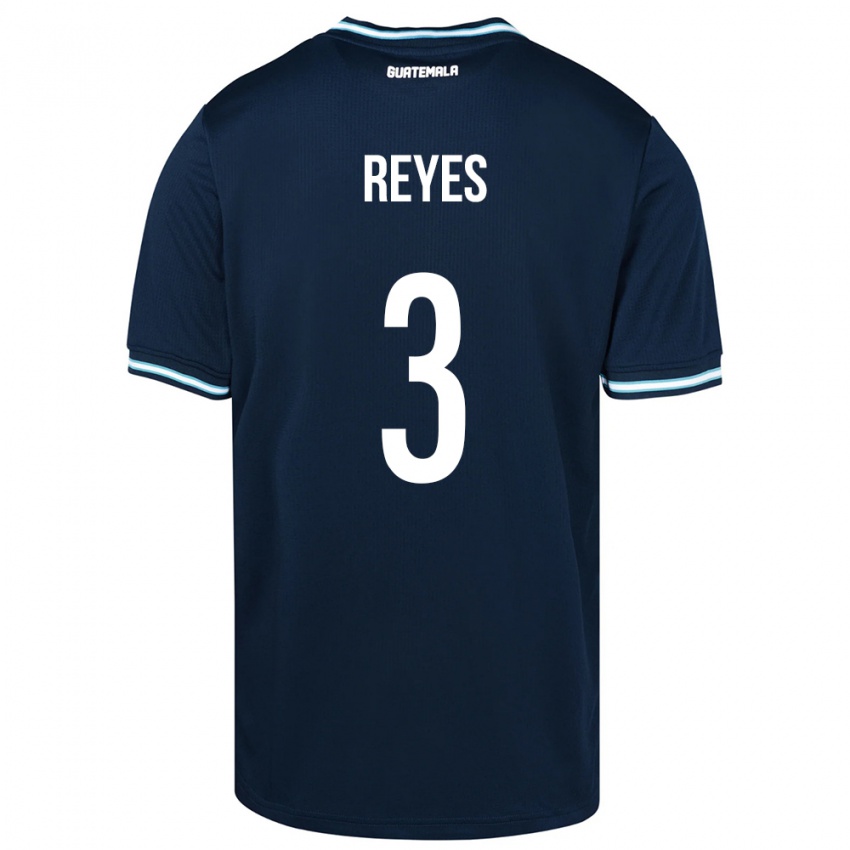 Heren Guatemala Martha Reyes #3 Blauw Uitshirt Uittenue 24-26 T-Shirt