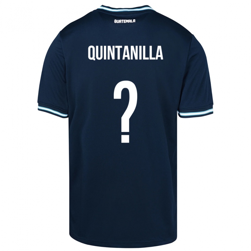 Heren Guatemala Anayelli Quintanilla #0 Blauw Uitshirt Uittenue 24-26 T-Shirt