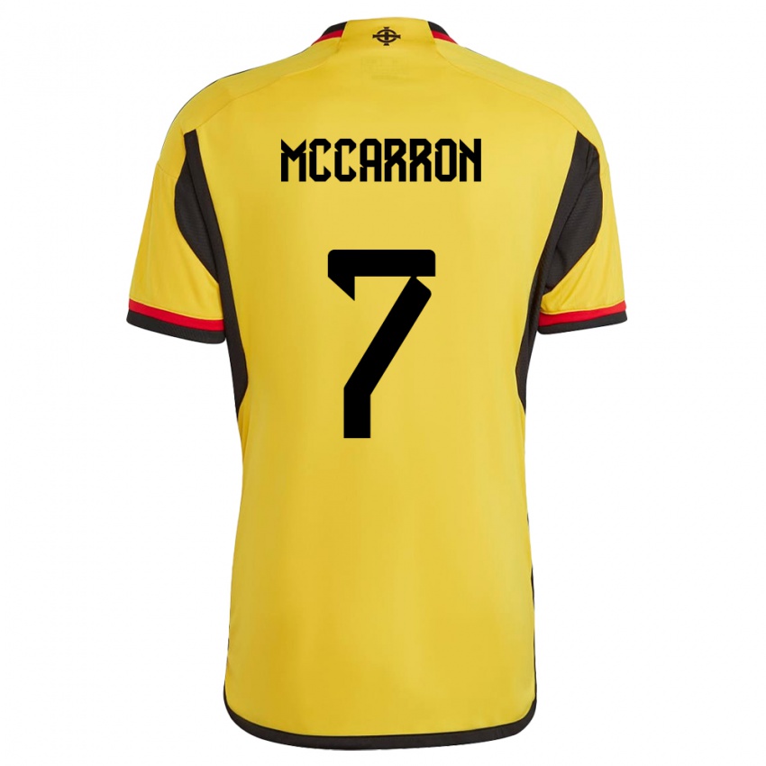 Heren Noord-Ierland Chloe Mccarron #7 Wit Uitshirt Uittenue 24-26 T-Shirt