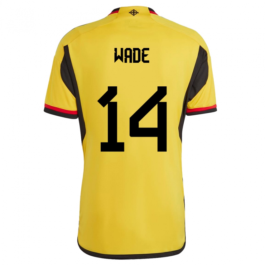 Heren Noord-Ierland Lauren Wade #14 Wit Uitshirt Uittenue 24-26 T-Shirt