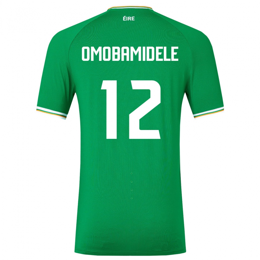 Dames Ierland Andrew Omobamidele #12 Groente Thuisshirt Thuistenue 24-26 T-Shirt