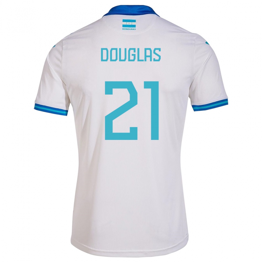 Dames Honduras Douglas Martínez #21 Wit Thuisshirt Thuistenue 24-26 T-Shirt