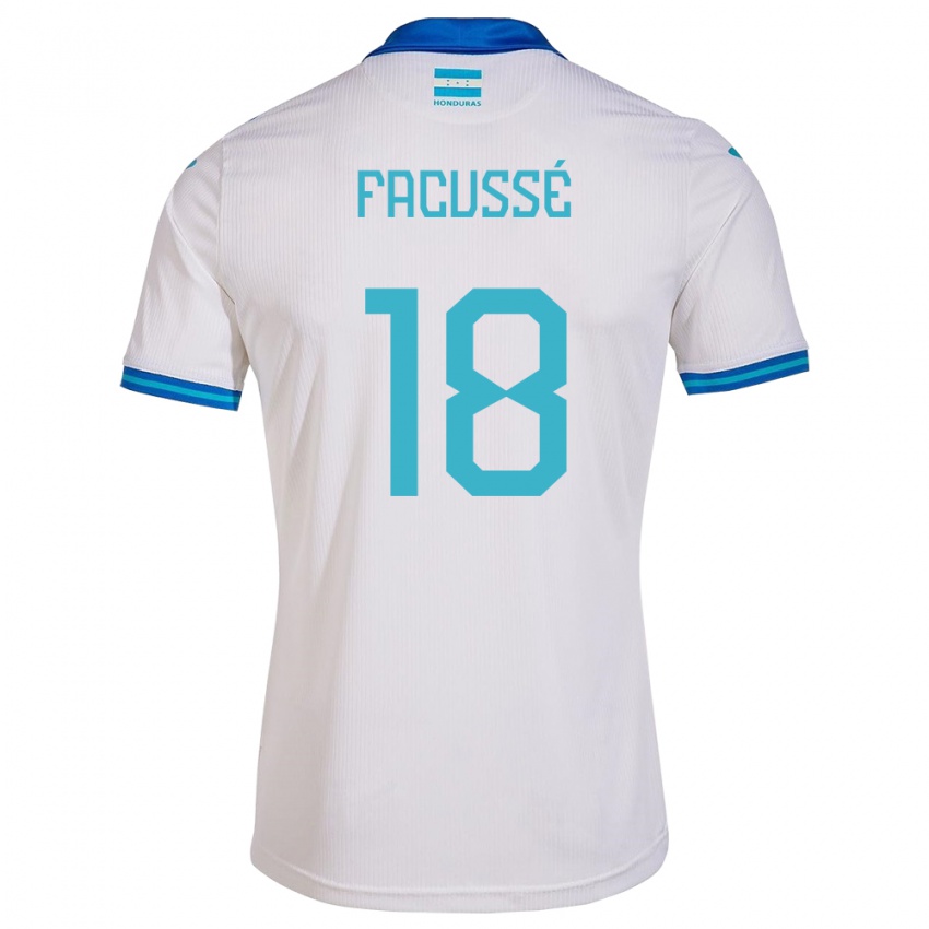 Dames Honduras Enrique Facussé #18 Wit Thuisshirt Thuistenue 24-26 T-Shirt