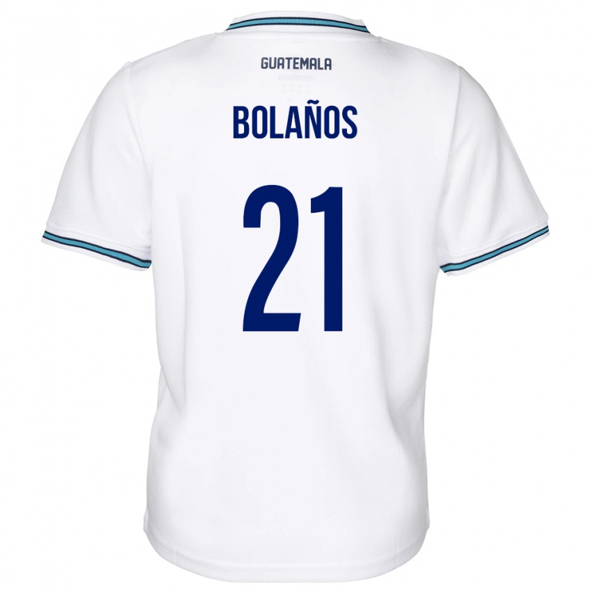 Dames Guatemala Diego Bolaños #21 Wit Thuisshirt Thuistenue 24-26 T-Shirt