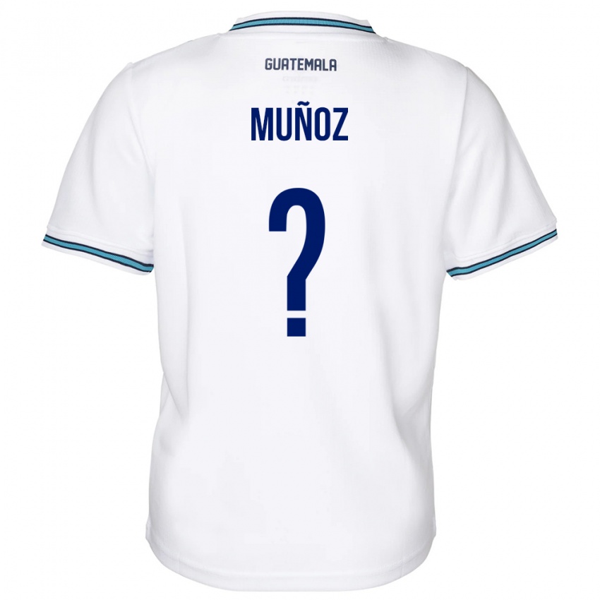 Dames Guatemala Rudy Muñoz #0 Wit Thuisshirt Thuistenue 24-26 T-Shirt