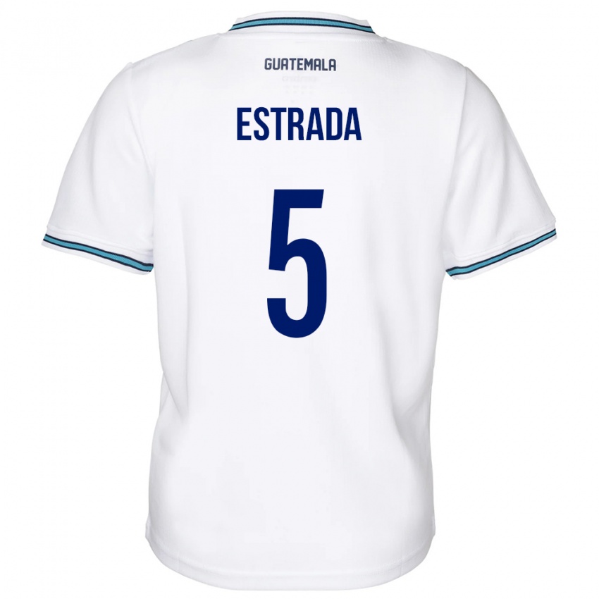 Dames Guatemala Elizabeth Estrada #5 Wit Thuisshirt Thuistenue 24-26 T-Shirt