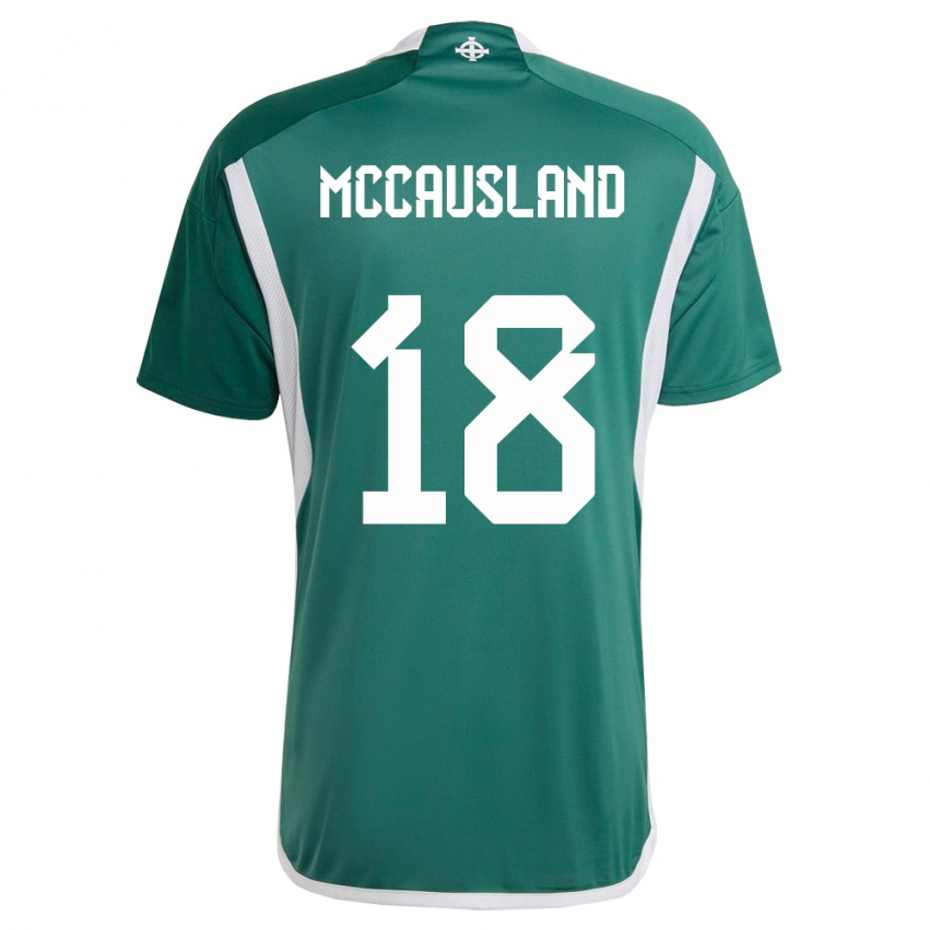 Dames Noord-Ierland Ross Mccausland #18 Groente Thuisshirt Thuistenue 24-26 T-Shirt