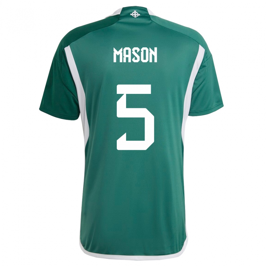 Dames Noord-Ierland Ellie Mason #5 Groente Thuisshirt Thuistenue 24-26 T-Shirt