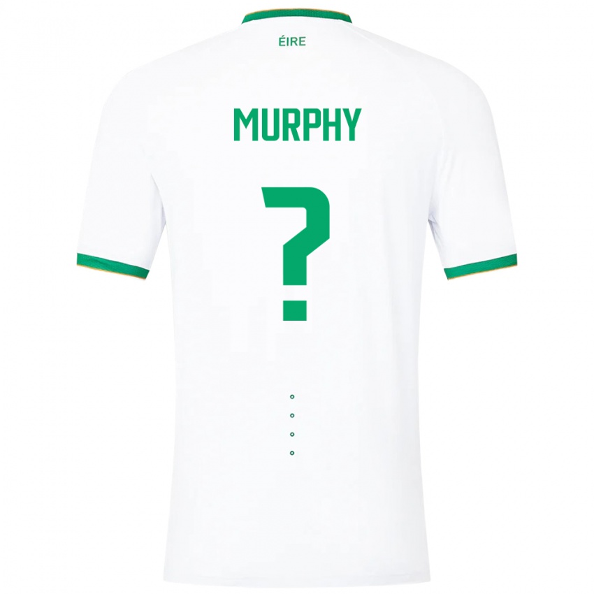 Dames Ierland Adam Murphy #0 Wit Uitshirt Uittenue 24-26 T-Shirt